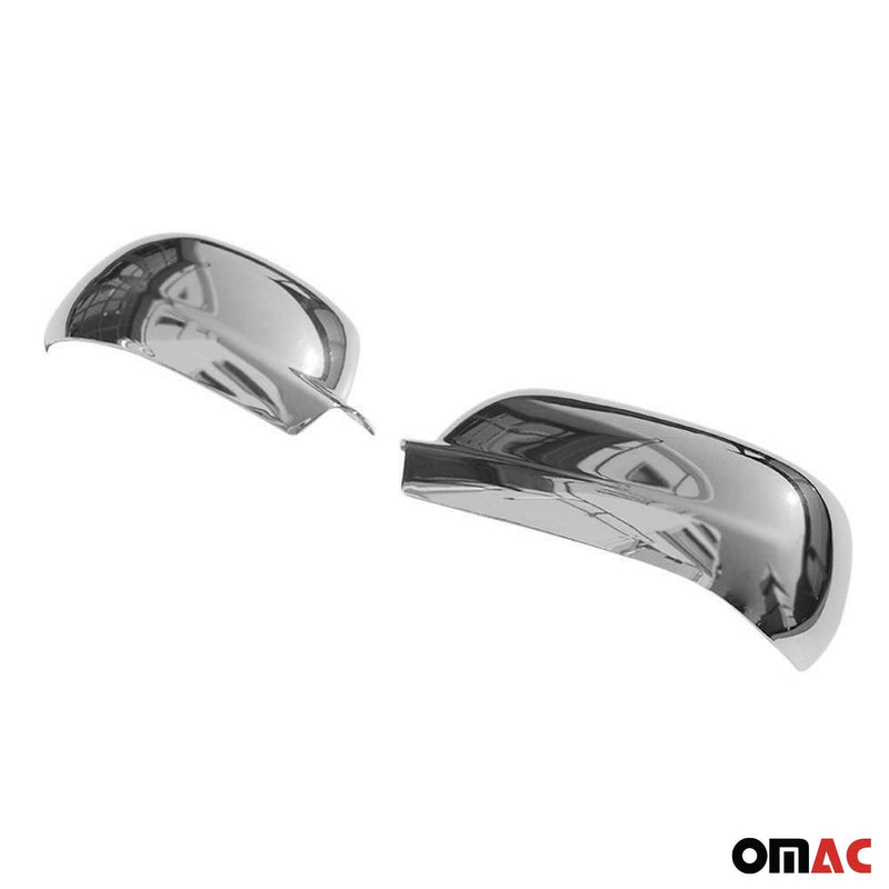 Calotte specchietti retrovisori per VW Lupo 2001-2005 cromate ABS argento 2 pezzi