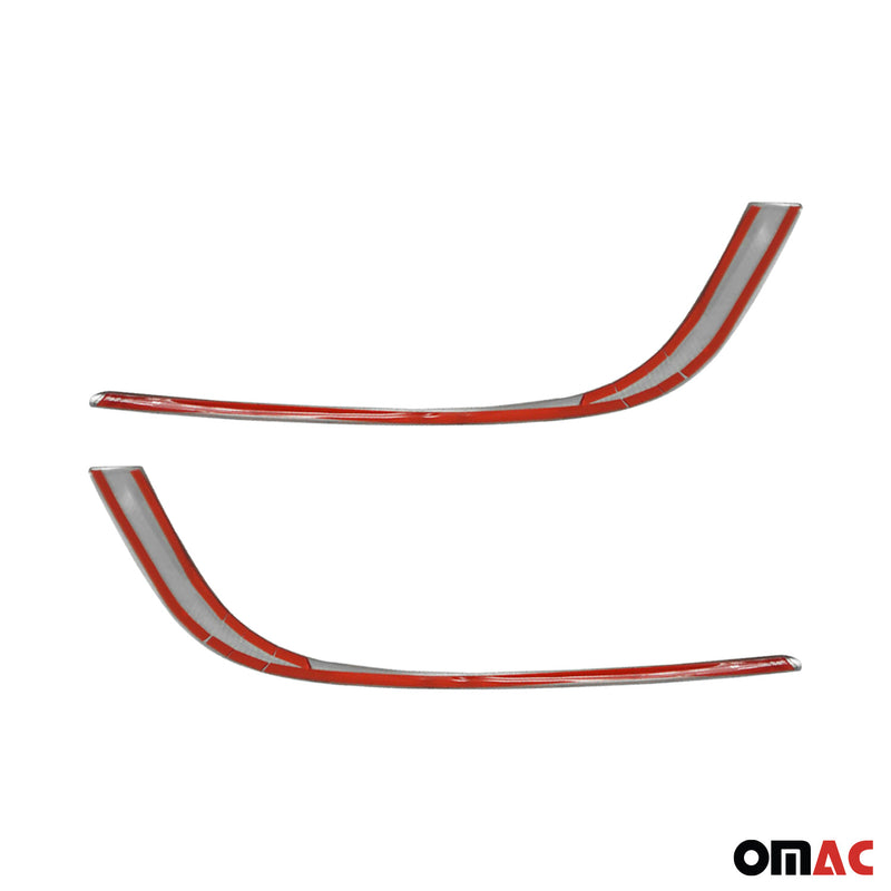 Cornice per fendinebbia per Opel Astra J 2012-2015 in acciaio inox 2x