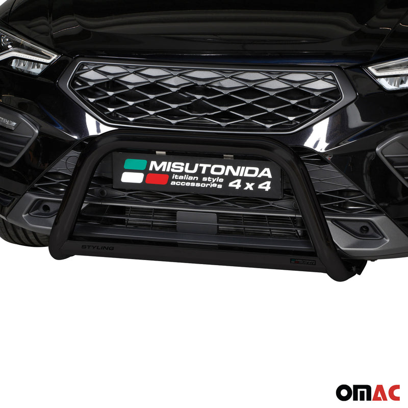 Protezione anteriore per Seat Ateca 2021-2025 ø63mm acciaio nero 