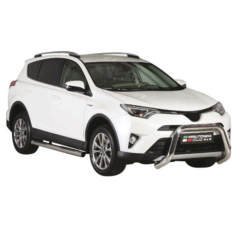 Protezione anteriore per Toyota RAV4 Hybrid One 2016-2018 ø76 grigio acciaio
