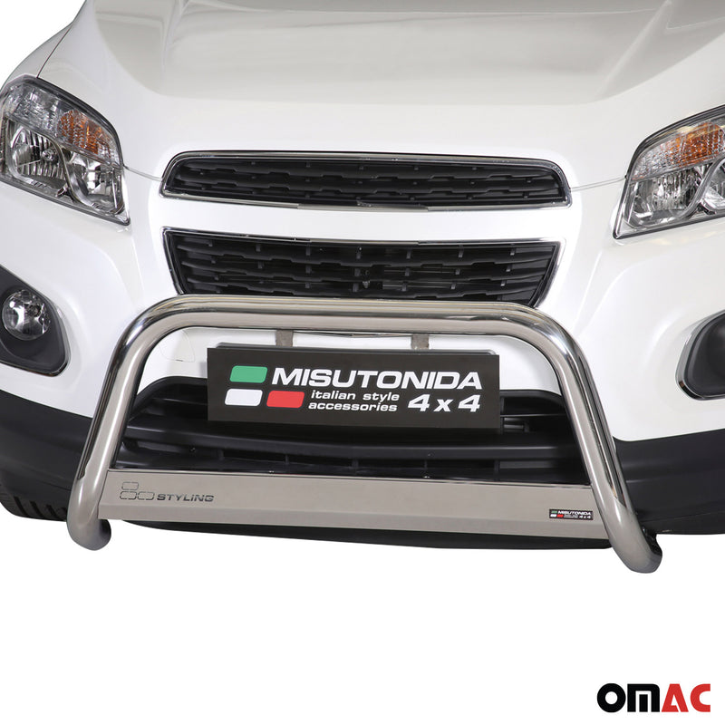 Protezione anteriore per Chevrolet Trax 2013-2016 ø63mm acciaio argento