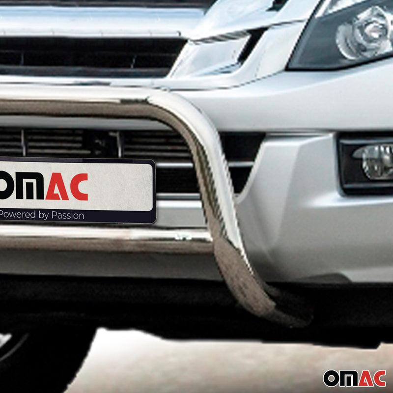 Barra di protezione anteriore per Isuzu D-Max 2012-2019 in acciaio ABE argento