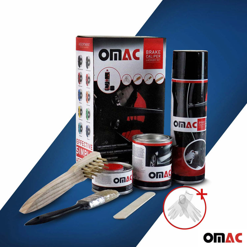 Vernice per pinze freno OMAC, vernice per pinze freno, set di verniciatura per auto Hawaii Blue, messa a punto