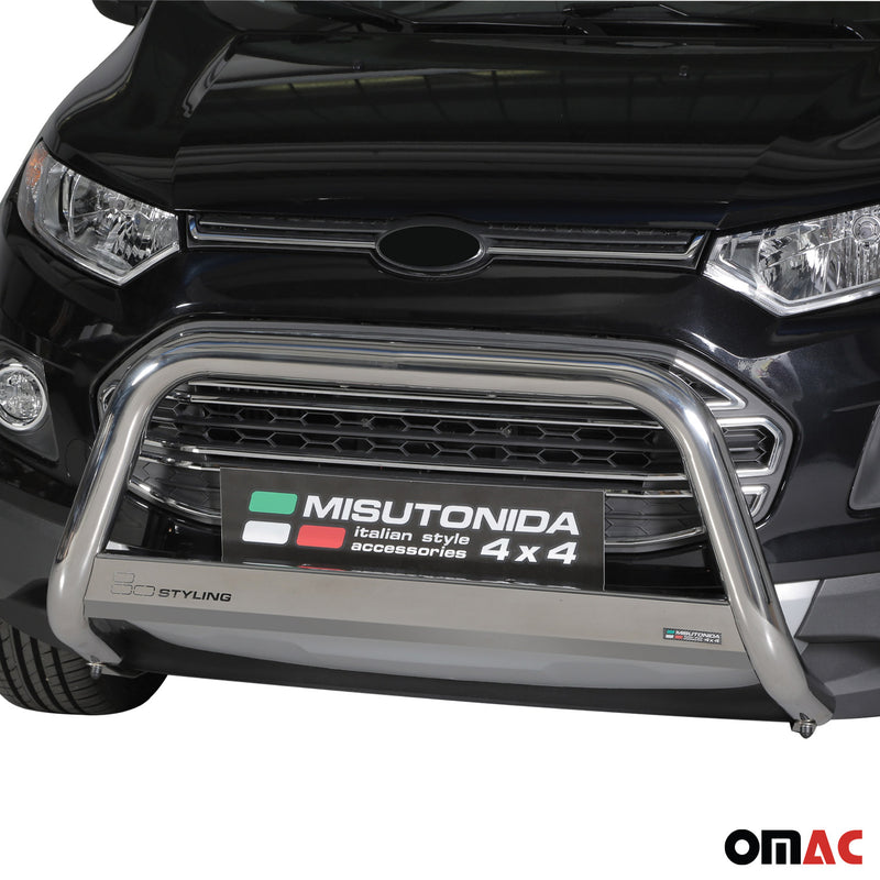 Protezione anteriore per Ford Ecosport 2013-2017 ø63mm acciaio argento 