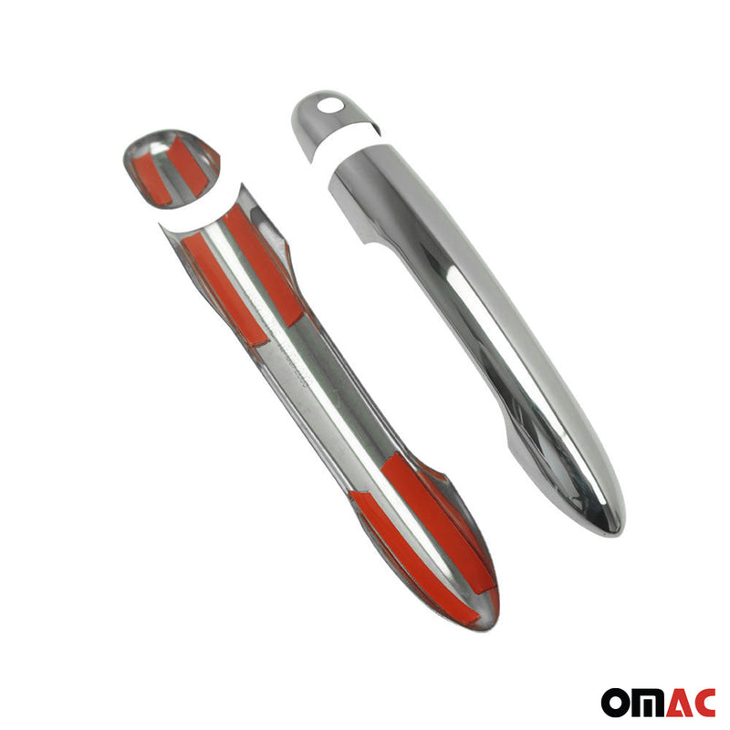 Copri maniglia porta, copri maniglia porta per Renault Clio 2005-2013 2 porte in acciaio inox 4x 