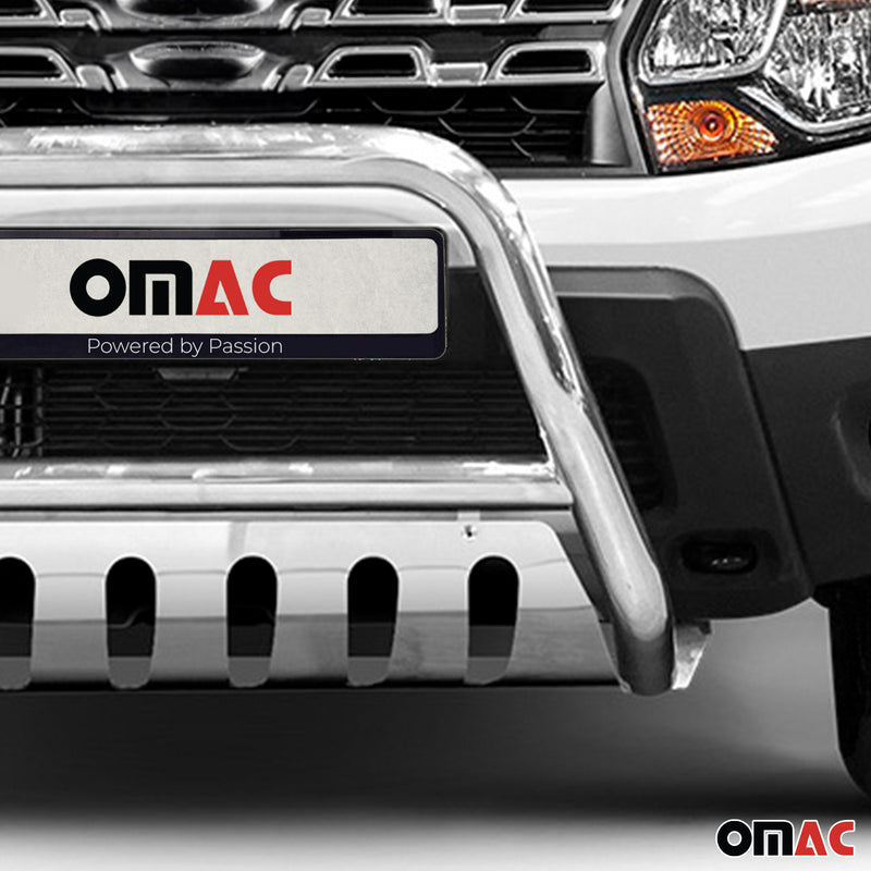 Barra di protezione anteriore per Dacia Duster 2010-2018 con ABE acciaio argento 