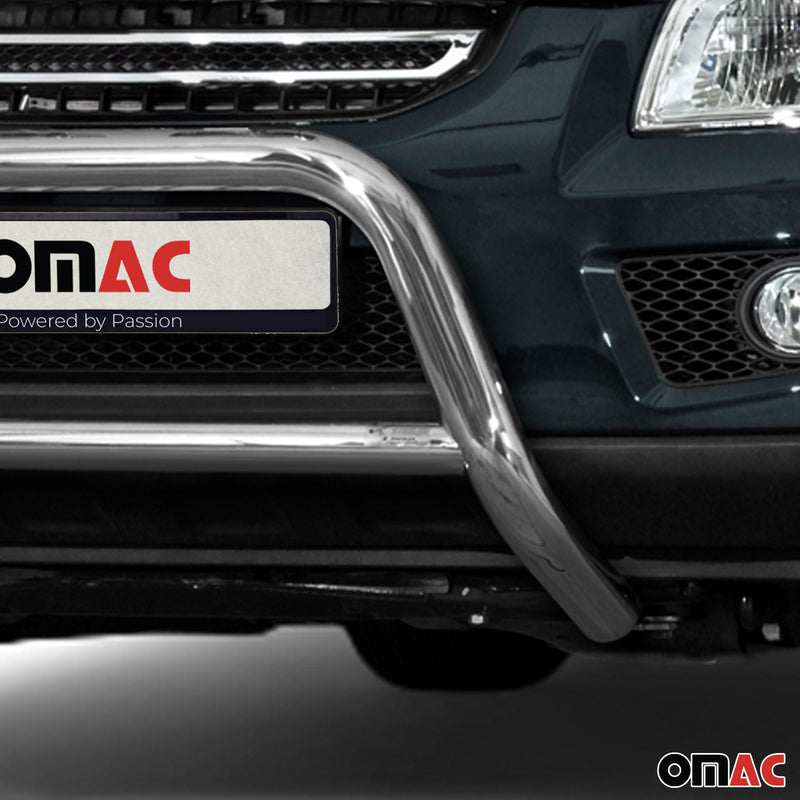 Barra di protezione anteriore per Kia Sportage 2008-2010 in acciaio ABE argento 