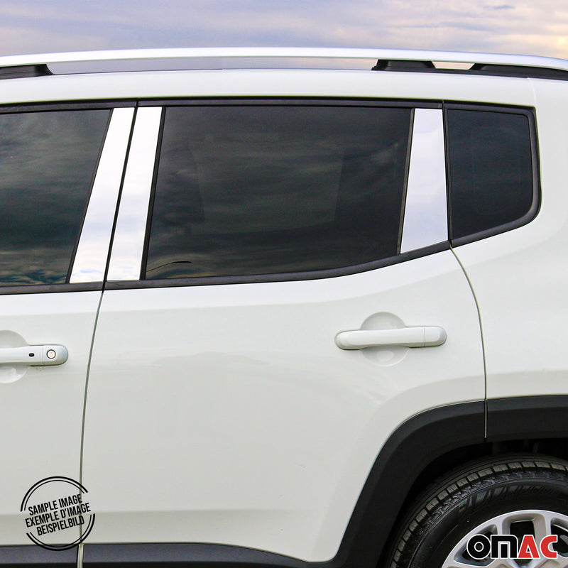 Rivestimento del montante della porta del montante B per Mercedes GLC X253 2016-2025 in acciaio inox, 6 pezzi