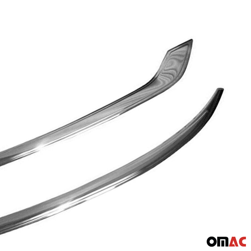 Modanatura per fari Evil Eye per VW Caddy 2010-2015 in acciaio inox argento, 2 pezzi