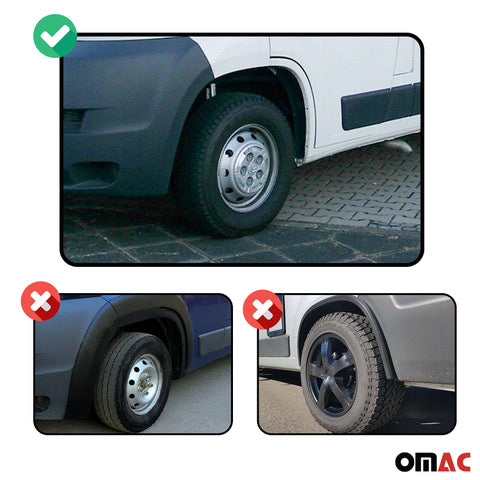 Paraspruzzi anteriori e posteriori per Fiat Ducato Boxer Jumper Daily 2006-2014 