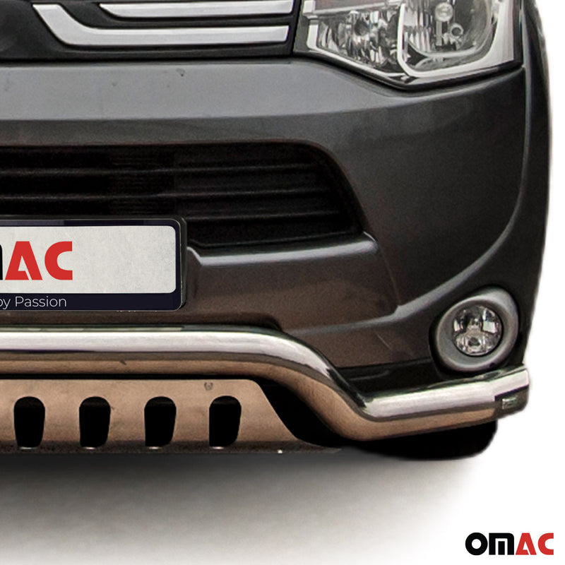 Barra di protezione anteriore per Mitsubishi Outlander 2012-2015 Grigio ABE 