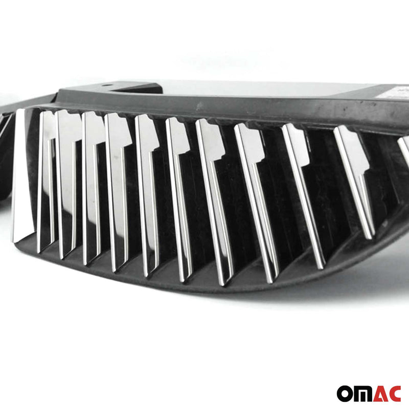 Strisce per griglia radiatore per Mitsubishi Colt Z3 in acciaio inox argento 24 pezzi
