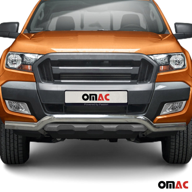 Frontbügel Frontschutzbügel für Ford Ranger 2016-2025 mit ABE Stahl Silber