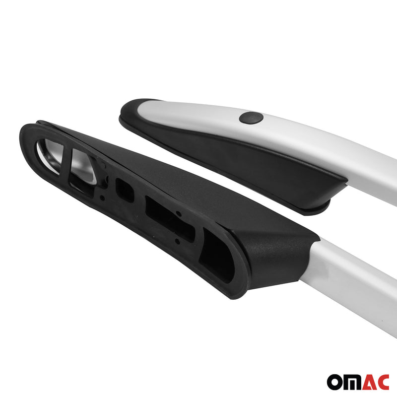 Barre portatutto + barre portatutto per Mitsubishi L200 Sport 2015-2025 alluminio argento 4x