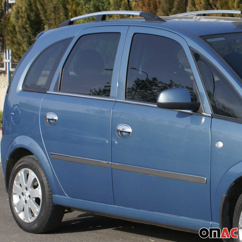 Modanature per finestrini, telaio finestrino per Opel Astra H 2004-2009 in acciaio inox, 4 pezzi