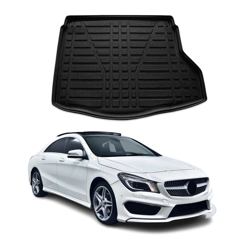 Kofferraumwanne Laderaumwanne für Mercedes CLA Coupe 2012-2025 Gummi Schwarz