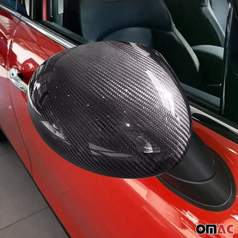 Calotte degli specchietti retrovisori per Mini Cooper F56 2014-2025 RHD in fibra di carbonio