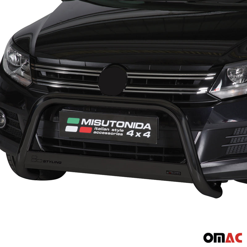 Protezione anteriore per VW Tiguan 2011-2015 ø63mm acciaio nero 