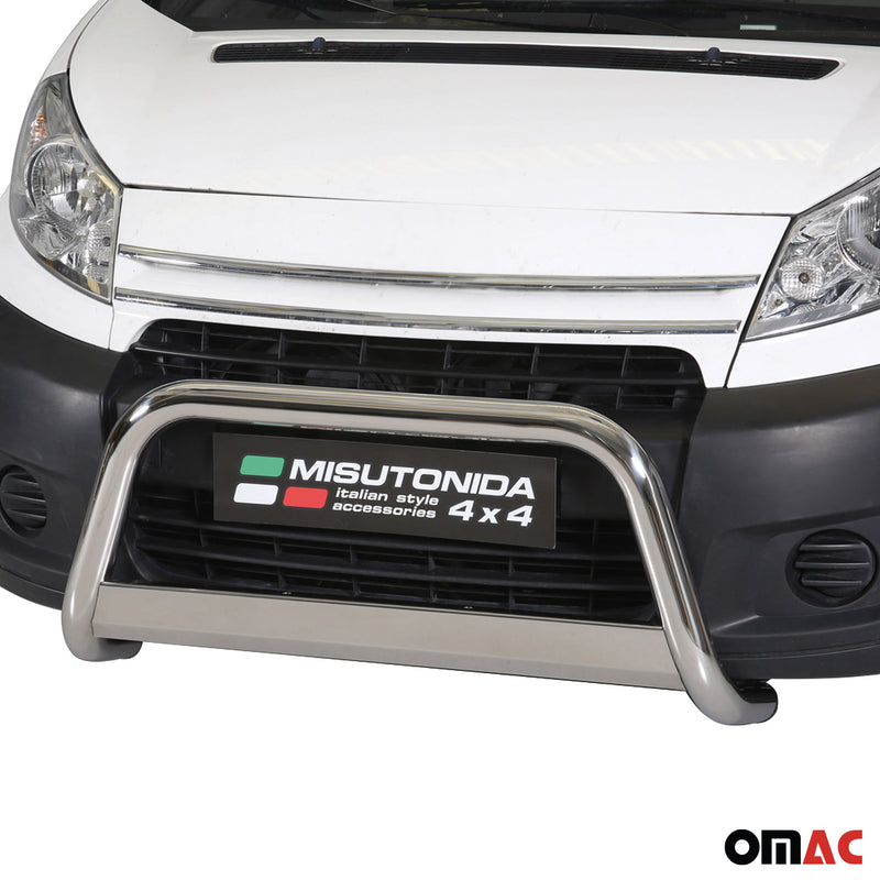 Barra di protezione anteriore per Citroen Jumper 2006-2013 63mm acciaio inox argento
