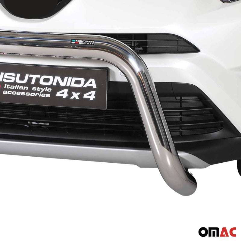 Protezione anteriore per Toyota RAV4 Hybrid One 2016-2018 ø76 grigio acciaio