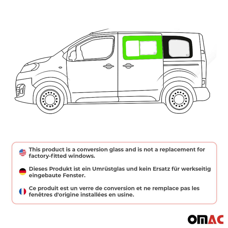 Finestrino laterale scorrevole per Opel Vivaro 2019-2024 Nero Automatico Sinistro L1