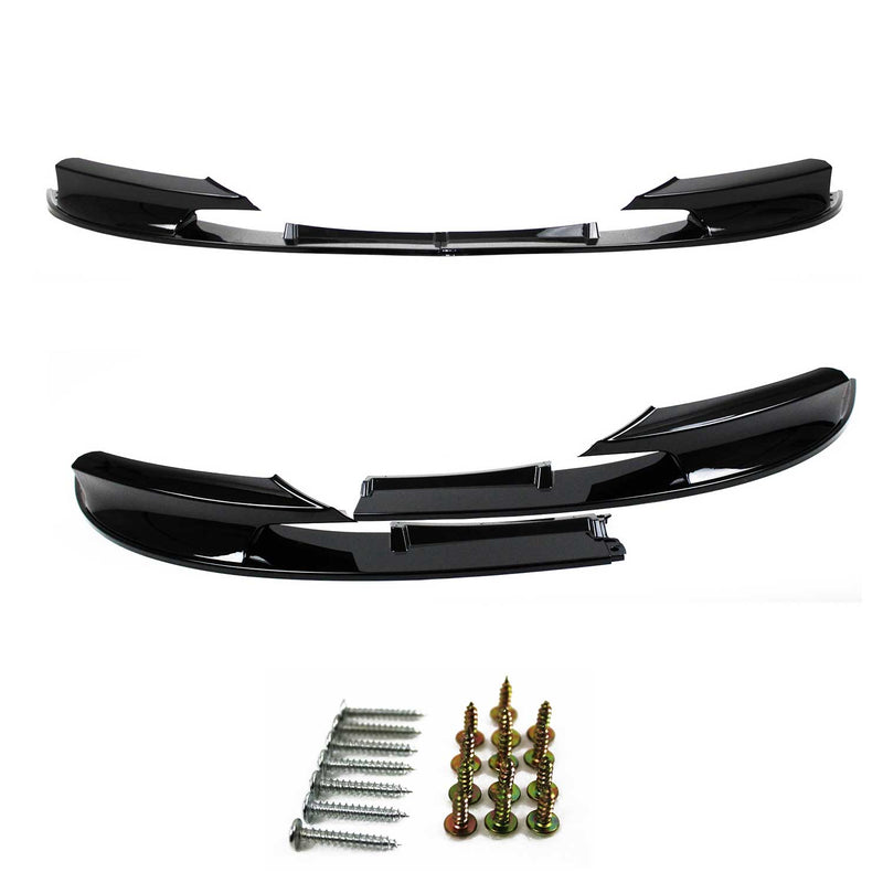 Paraurti anteriore JOM con spoiler per BMW F30 F31 2011-2019 nero lucido