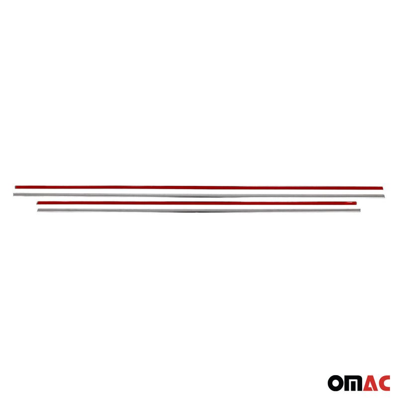 Listelli decorativi per finestrini Suzuki SX4 2013-2025 in acciaio inox cromato, 4 pezzi