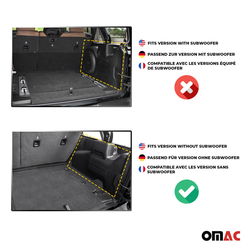 Tappetino per bagagliaio in gomma TPE per Kia Ceed SW 2005-2021, nero