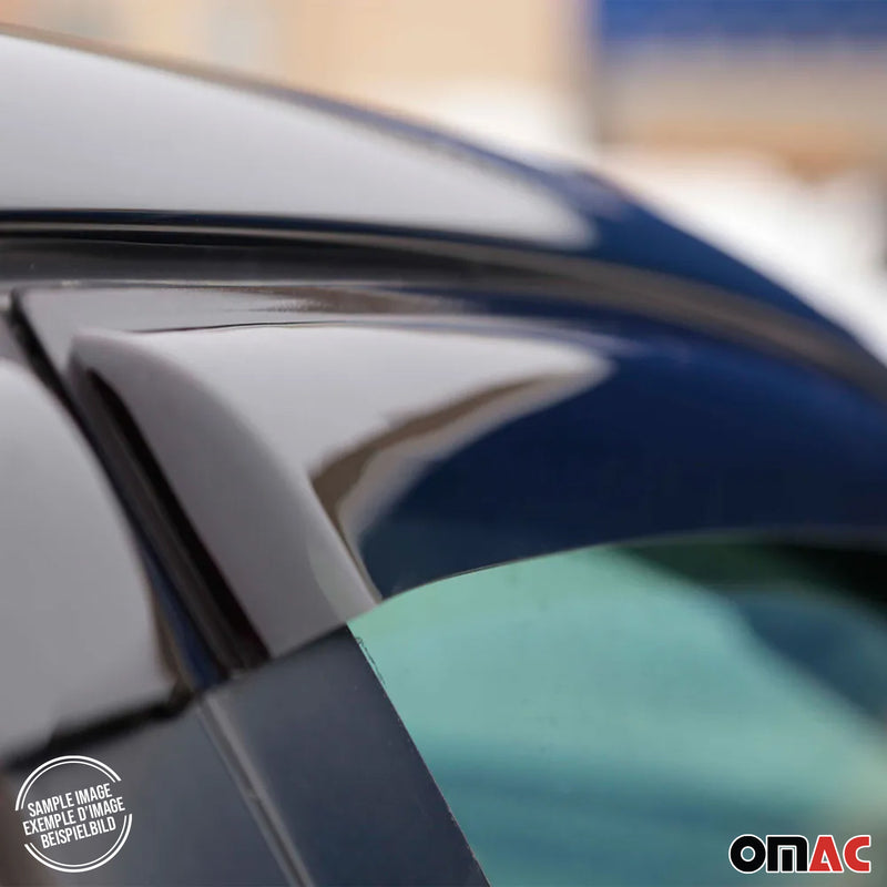 Deflettore antivento e antipioggia per VW Tiguan 2016-2022 in acrilico scuro, 4 pezzi