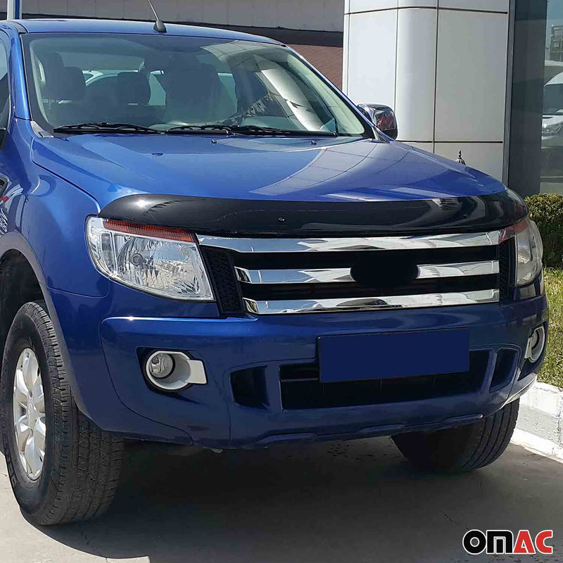 Deflettore cofano protezione insetti e pietre per Ford Ranger 2012-2015 scuro