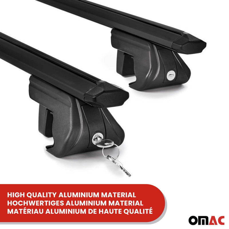 Base portatutto per Renault Scenic III/X-Mod 2009-2016 Alu Nero 2x ABE