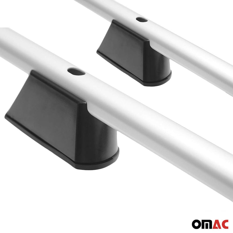 Barre portatutto + barre portatutto SET per Fiat Doblo L1 Corto 2000-2010 Alu Silver 4 pezzi