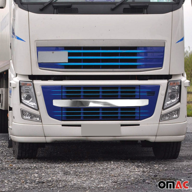 Strisce per griglia radiatore per Volvo FH 2012-2020 in acciaio inox argento 1 pezzo