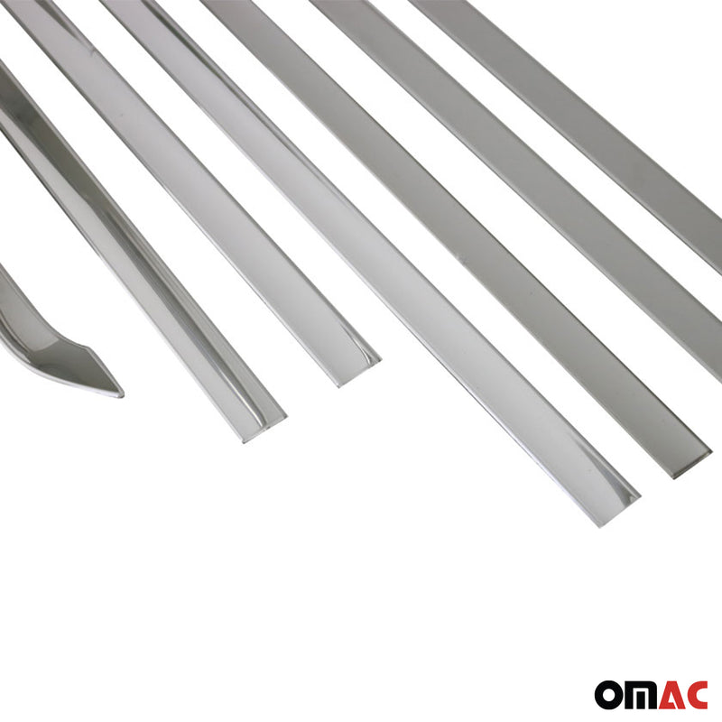 Listelli decorativi per finestrini MAN TGE 2017-2021 in acciaio inox cromato, 10 pezzi 