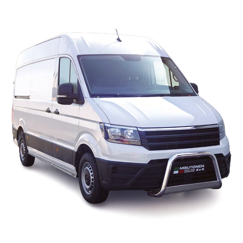 Protezione anteriore per VW Crafter 2017-2025 ø63mm acciaio argento 