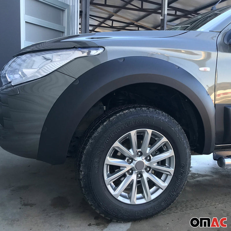 Prolunghe parafanghi passaruota per Mitsubishi L200 2015-2019 ABS argento 4 pezzi