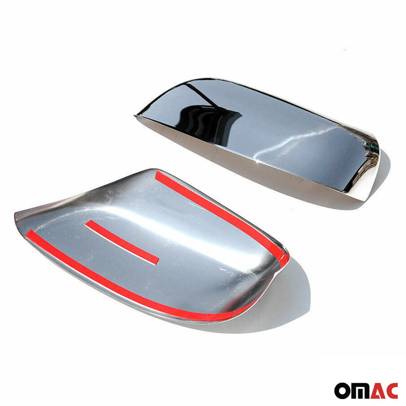 Calotte specchietti retrovisori per Toyota Land Cruiser Prado 150 2009-2023 cromate