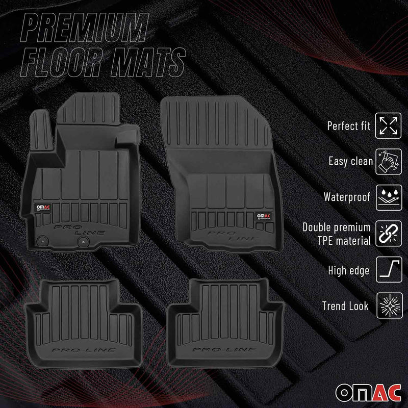 Tappetini Citroen C4 Aircross 2012-2017 TPE Nero 4 pezzi