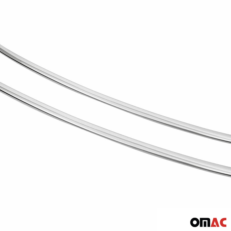 Kühlergrill Leisten Grillleisten für VW Jetta 2010-2014 Edelstahl Silber 2tlg