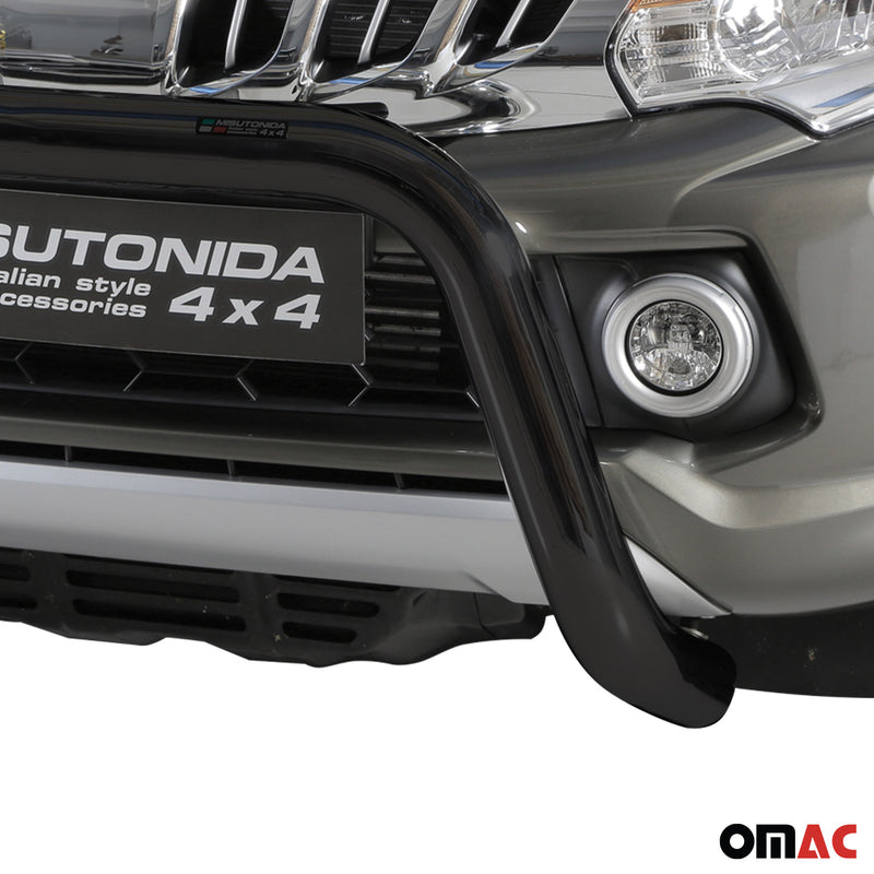Protezione anteriore per Mitsubishi L200 2015-2018 ø76mm acciaio nero