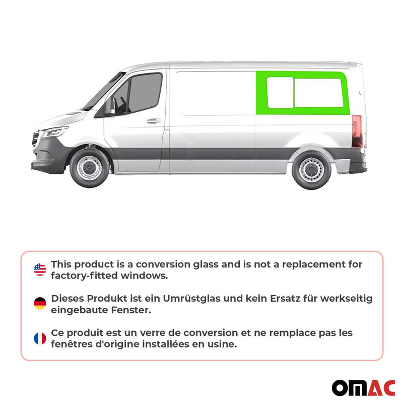 Finestrino scorrevole per Mercedes Sprinter W906 2006-2018 Lunotto posteriore sinistro L2