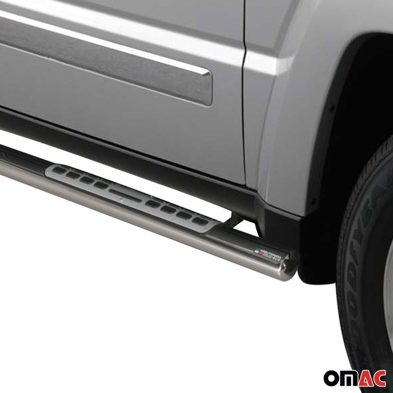 Minigonne laterali in acciaio per Jeep Cherokee 2008-2013 Argento