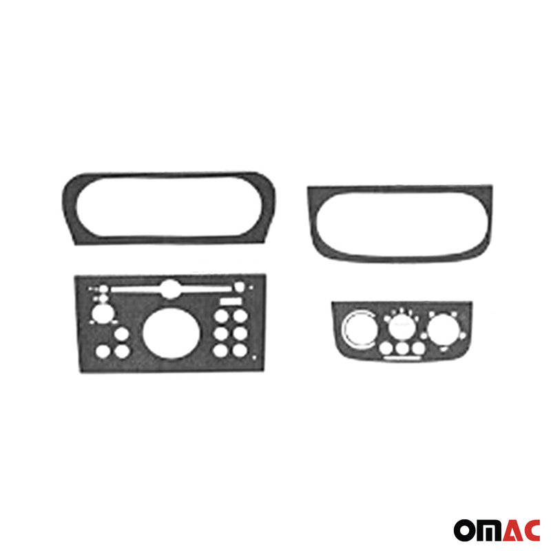 Decorazione interna abitacolo per Opel Corsa C Combo C CDR VDO effetto radica 6 pezzi 