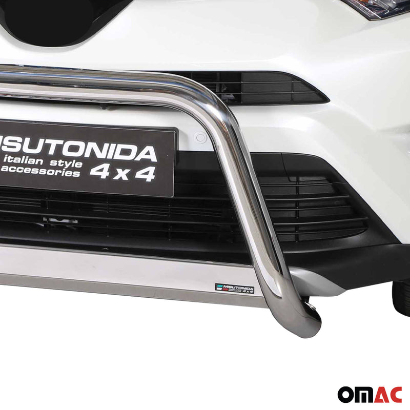Barra di protezione anteriore per Toyota RAV4 Hybrid One 2016-2018 ø63 grigio acciaio 