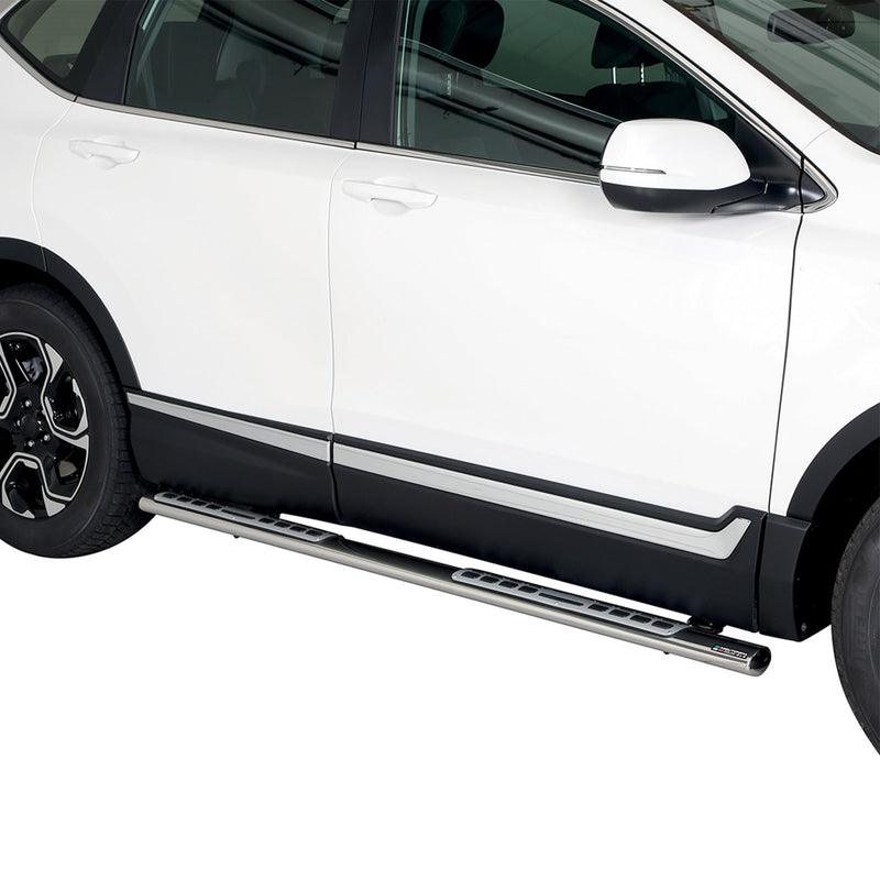 Minigonne laterali in acciaio inossidabile per Honda CR-V Hybrid 2019-2025 Argento