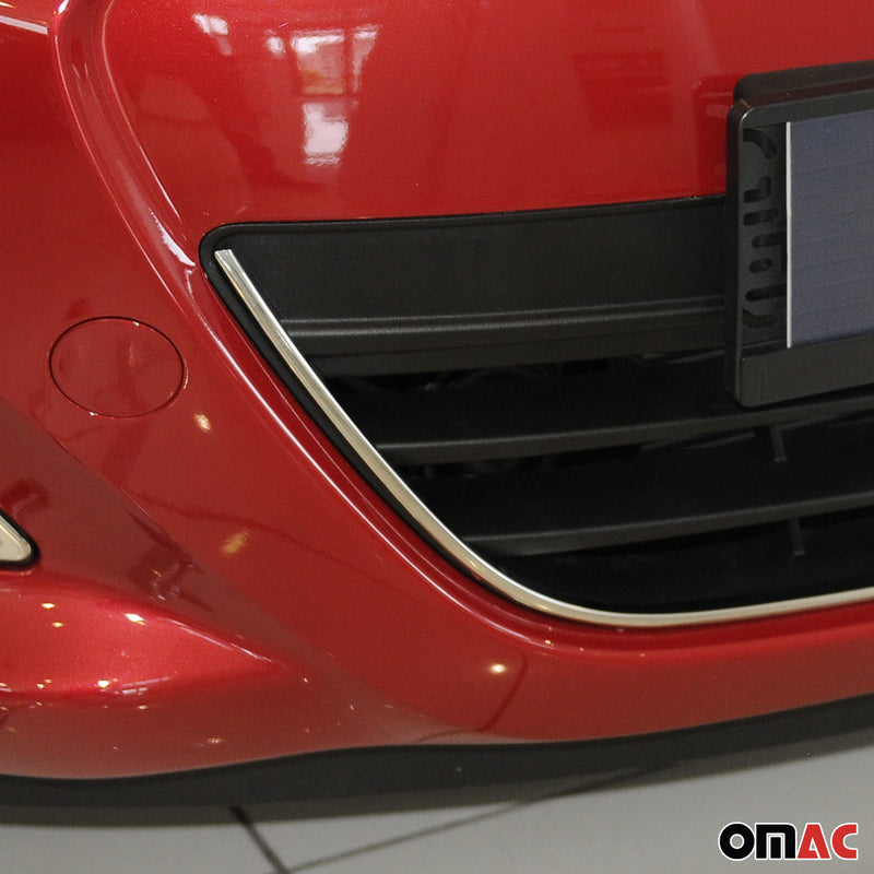 Kühlergrill Leisten Grillleisten für Hyundai i20 facelift 2012-2014 Chrom Silber