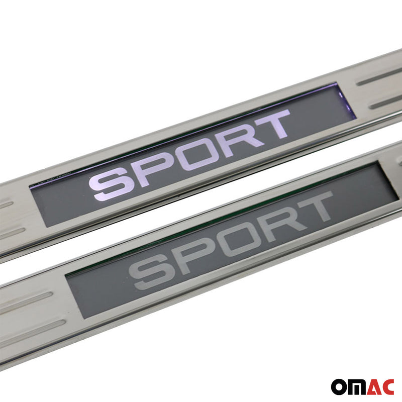 Soglie porte sportive per Skoda Kodiaq Karoq Scala in acciaio inox 2x
