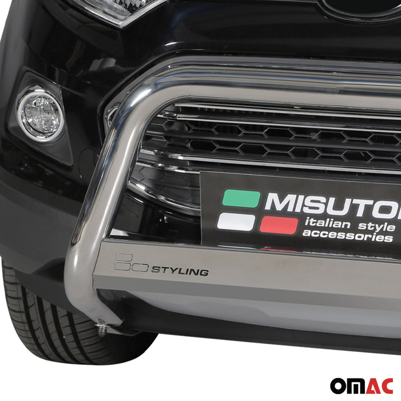 Protezione anteriore per Ford Ecosport 2013-2017 ø63mm acciaio argento 