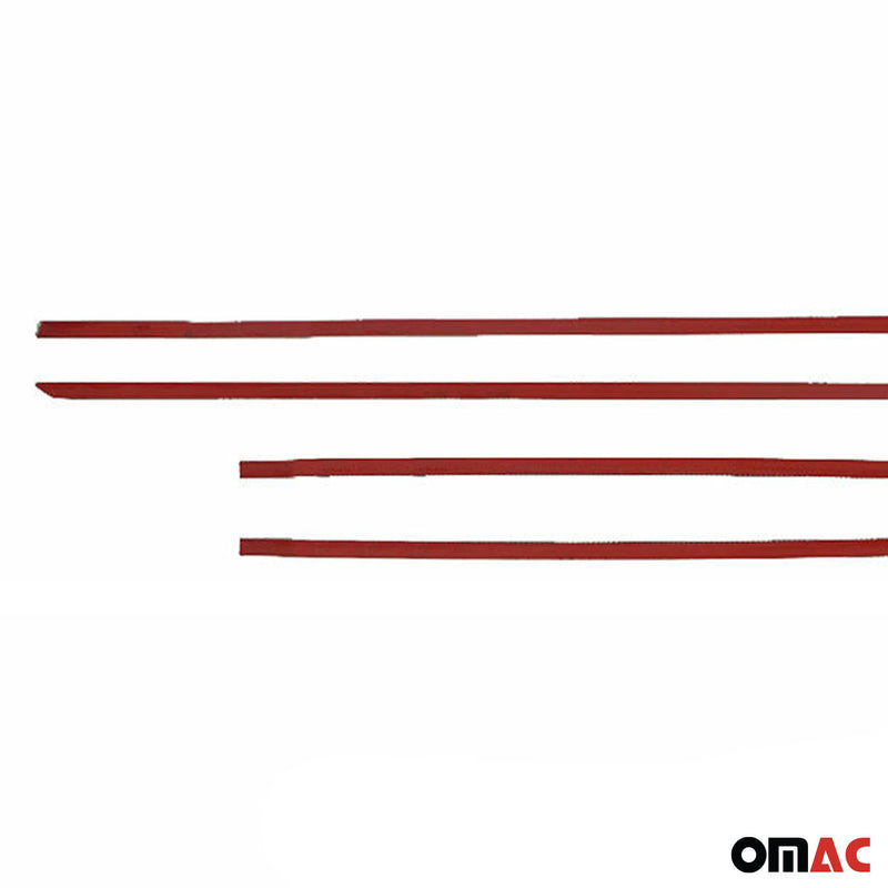 Listelli laterali per Skoda Rapid 2012-2019, protezione laterale in acciaio inox cromato