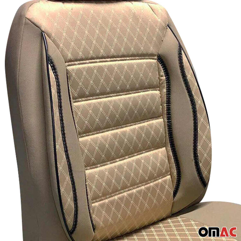 Sitzbezüge Schonbezüge für Mercedes Klasse W447 2014-2025 Beige 2Sitz Vorne Satz